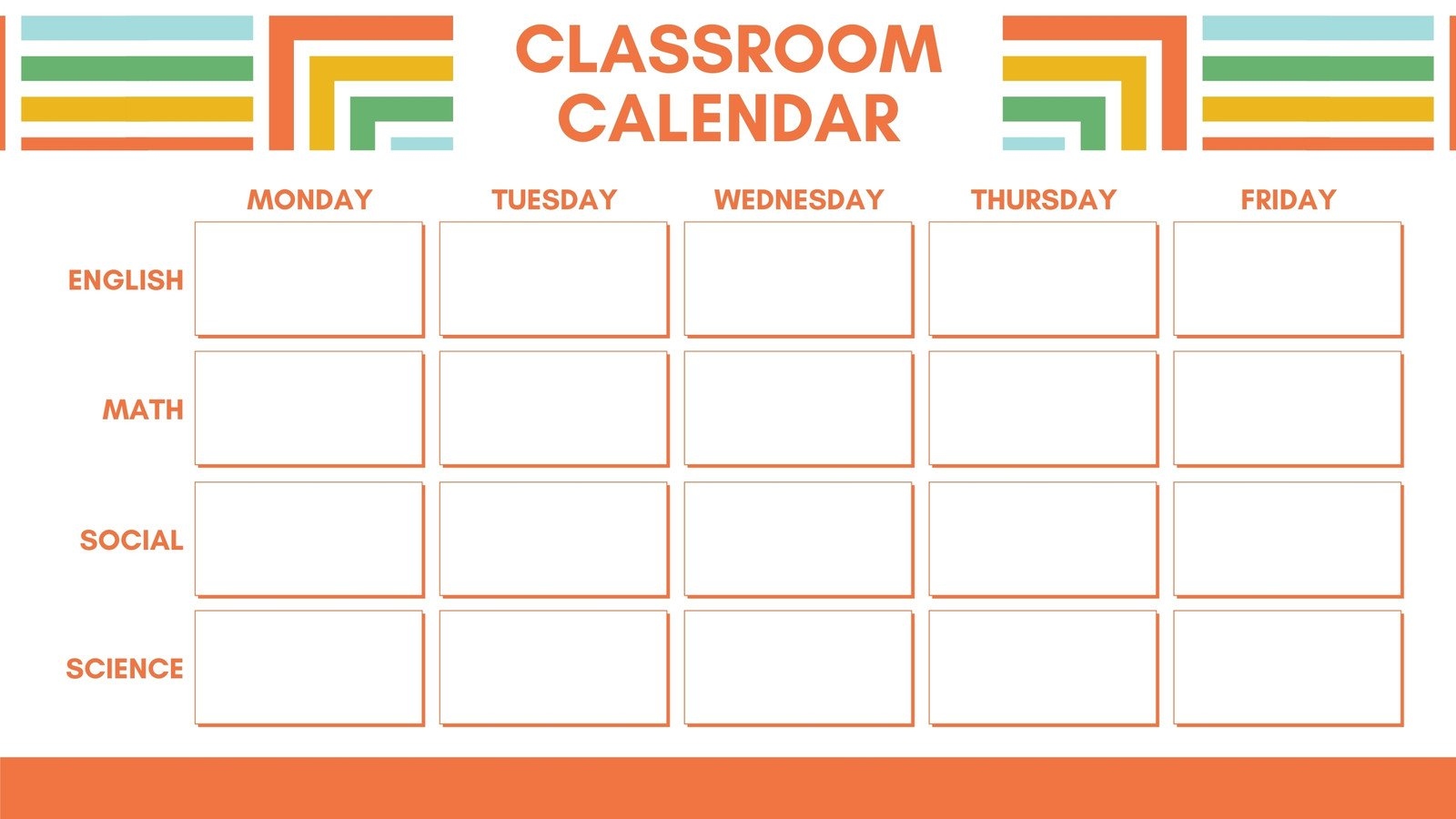 Free Custom Printable Classroom Calendar Templates | Canva inside Free Printable Calendar 2024 For Teachers