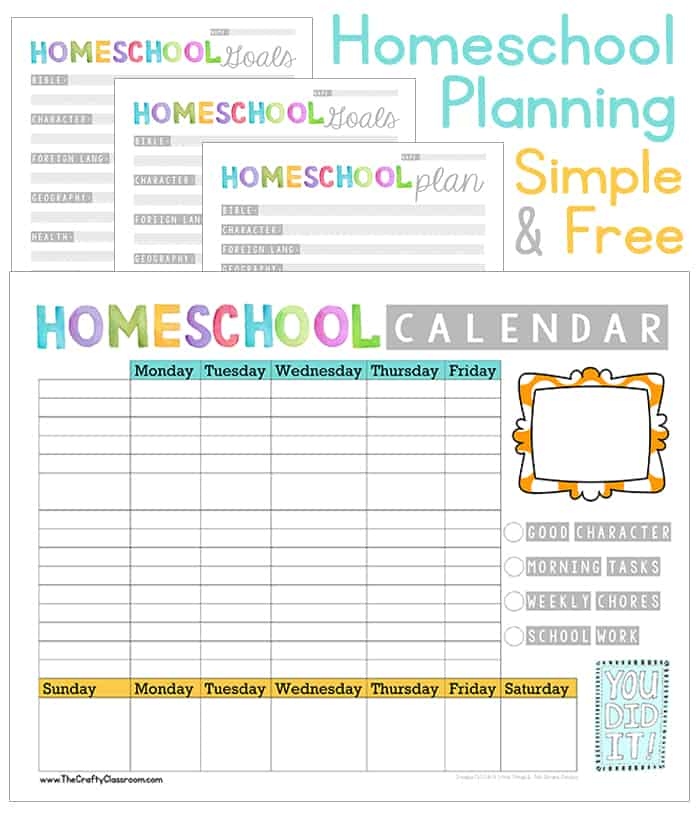 Free Homeschool Planning Printables - Free Printable 2024 Homeschool Calendar