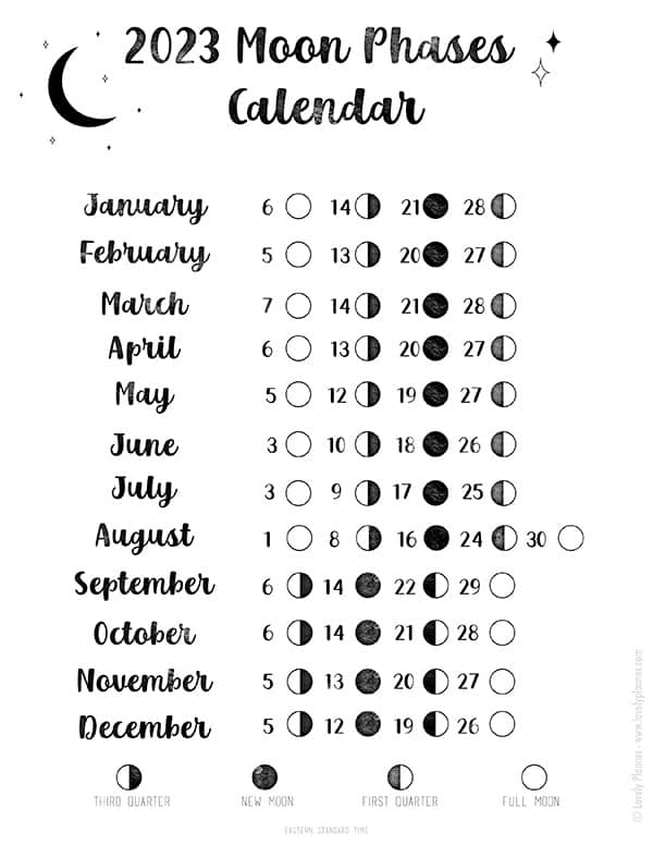 Free Lunar Calendar 2024 Printable 2024 CALENDAR PRINTABLE - Free Printable 2024 Calendar With Holidays & Moon Phases