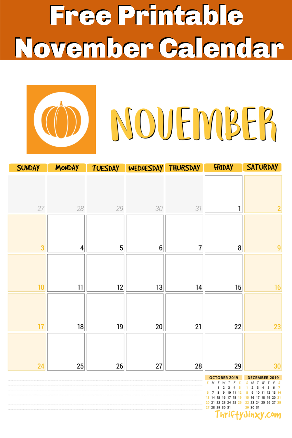 Free November Printable Calendar - Free Printable 2024 November Calendar Template