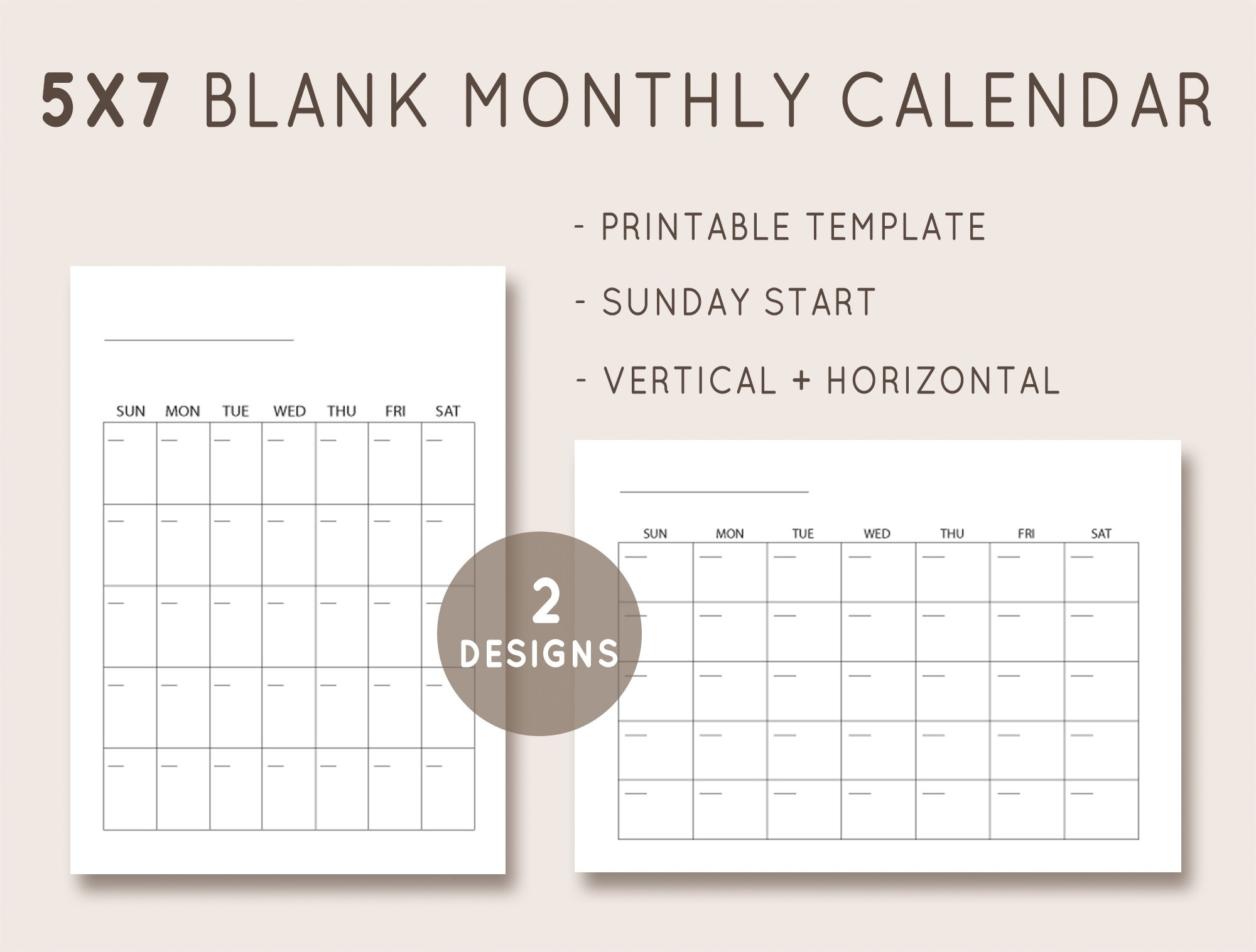 Free Printable 2024 5x7 Calendar 2024 CALENDAR PRINTABLE - Free Printable 5x7 2024 Calendar