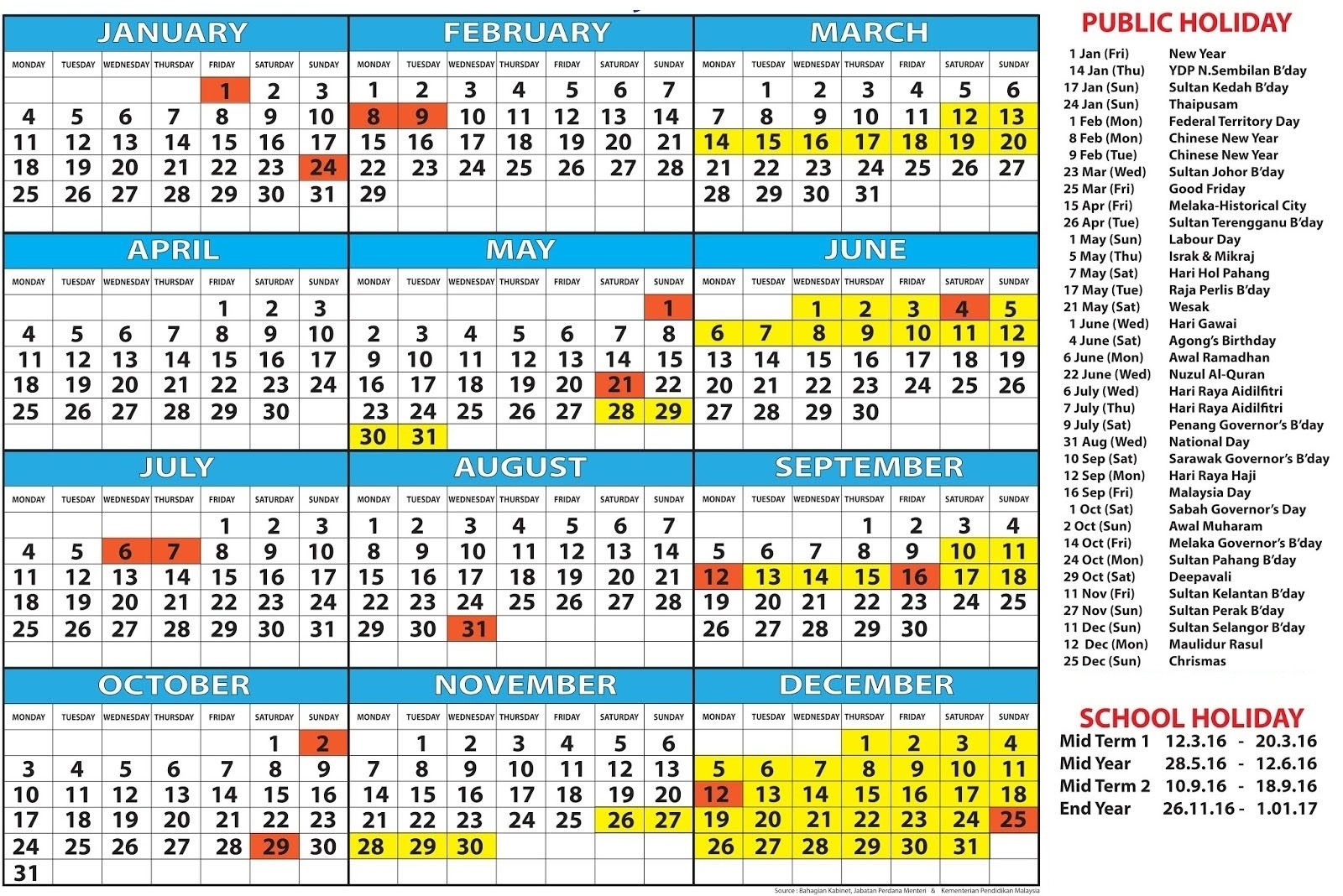 Free Printable 2024 Calendar With Holidays Malaysia 2024 CALENDAR - Free Printable 2024 Monthly Calendar With Holidays Malaysia