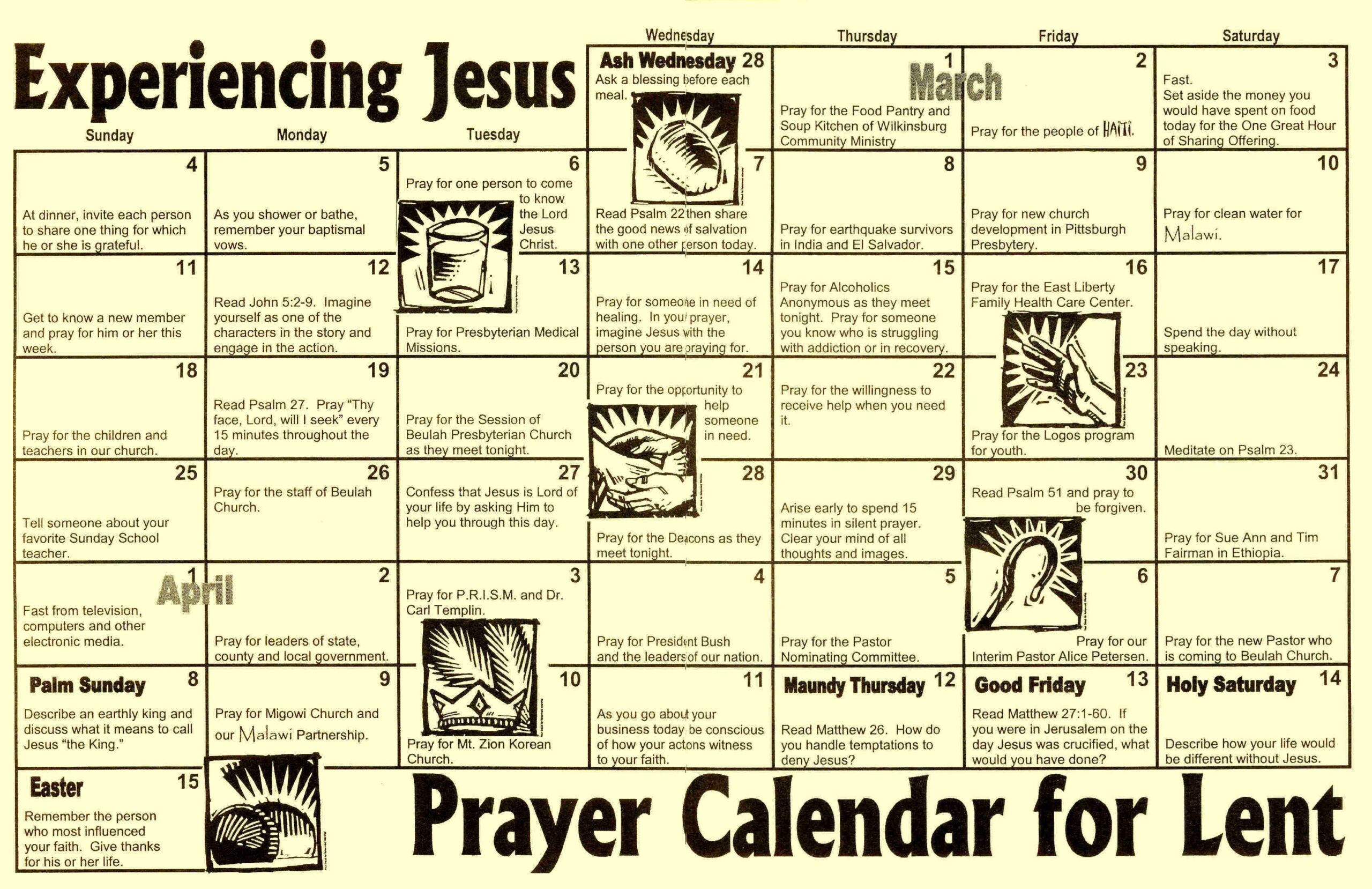 Free Printable 2024 Lenten Calendar 2024 CALENDAR PRINTABLE - Free Printable 2024 Lenten Calendar