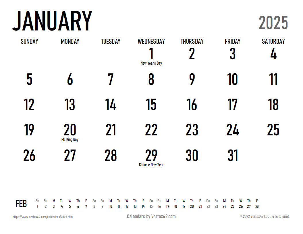 Free Printable 2025 Monthly Calendar With Holidays 2024 CALENDAR - Free Printable 2024 And 2025 Monthly Calendar Monday Start Portrait