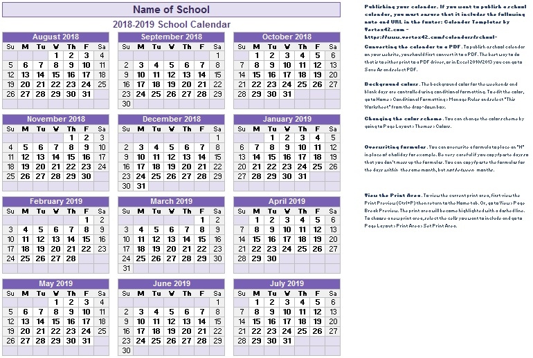 Free Printable Academic Calendar Templates Excel Word PDF Excel - Free Printable Academic Year Calendar 2024-2025