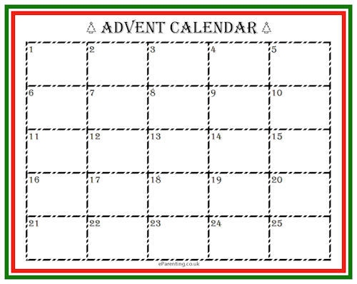 Free Printable Advent Calendar Template 2024 - Free Printable Advent Calendar Template 2024