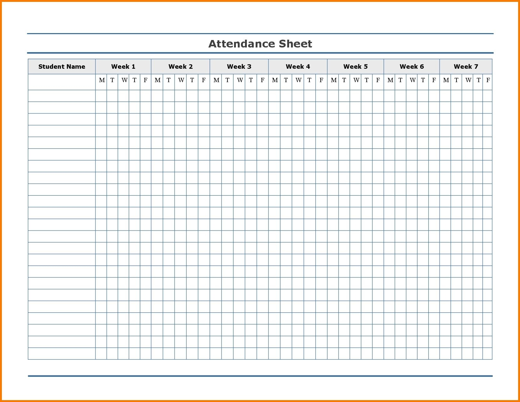 Free Printable Attendance Calendar - Free Printable Attendance Calendar 2024