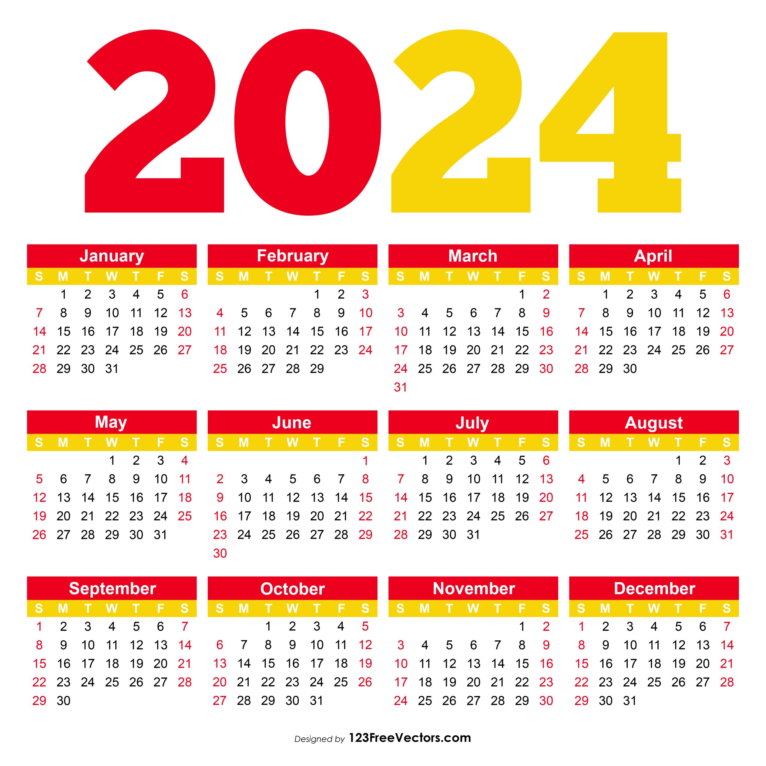 Free Printable Calendar 2024 Pdf regarding Free Printable Calendar 2024 Pdf Download