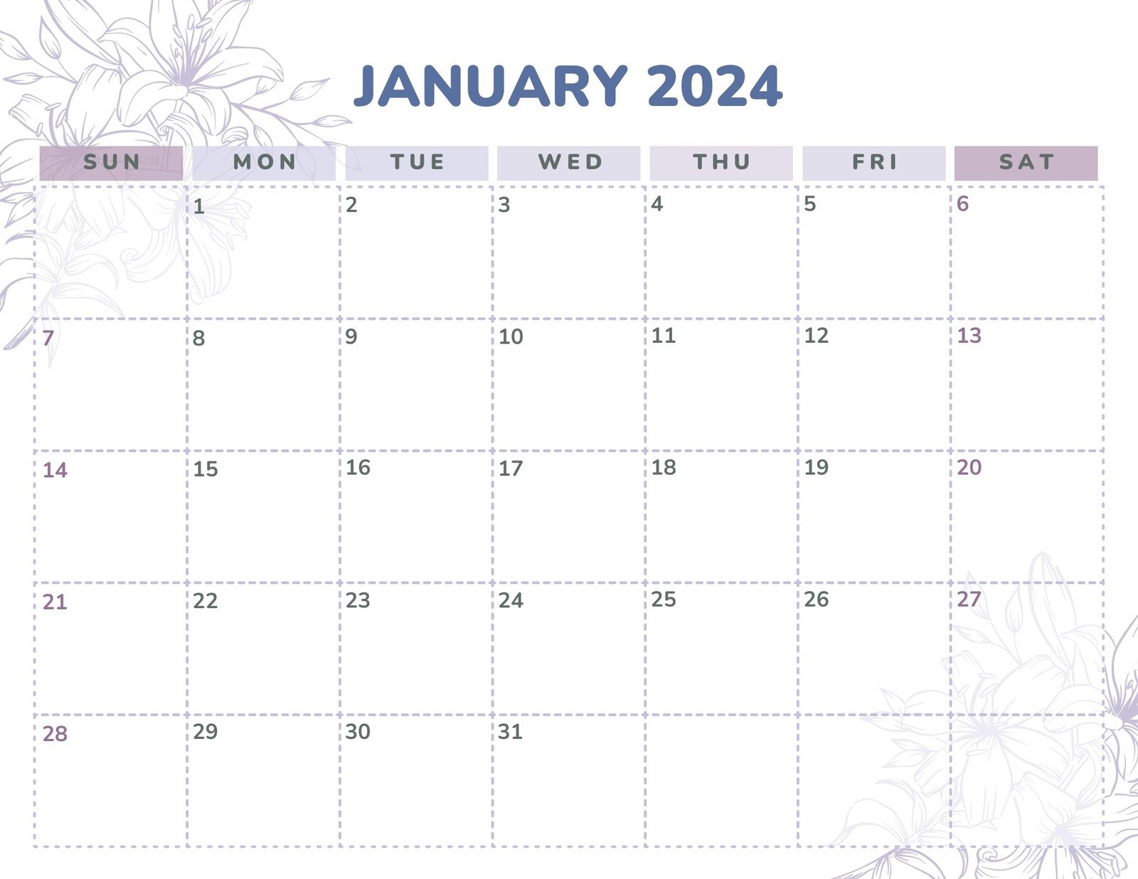 Free, Printable, Customizable Monthly Calendar Templates | Canva regarding Free Printable Calendar 2024 Customizable