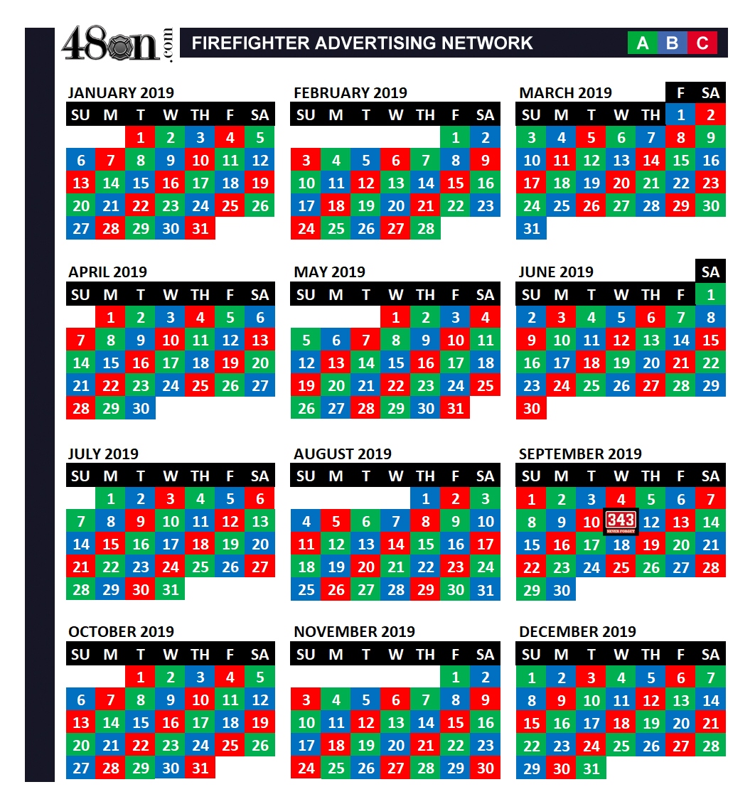 Free Shift Calendars For Firefighters TOP - Free Printable 2024-2025 Day Firefighter Shift Calendar