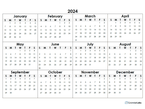 Free Small 2024 Calendar Elana Harmony