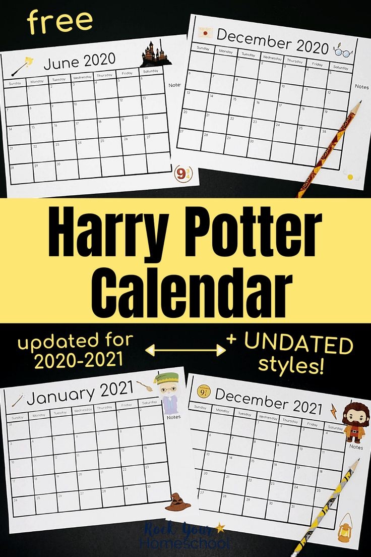 Harry Potter Inspired Calendar For A Magical Year Free Harry Potter - Free Printable 2024 Harry Potter Calendar The Cottage Market