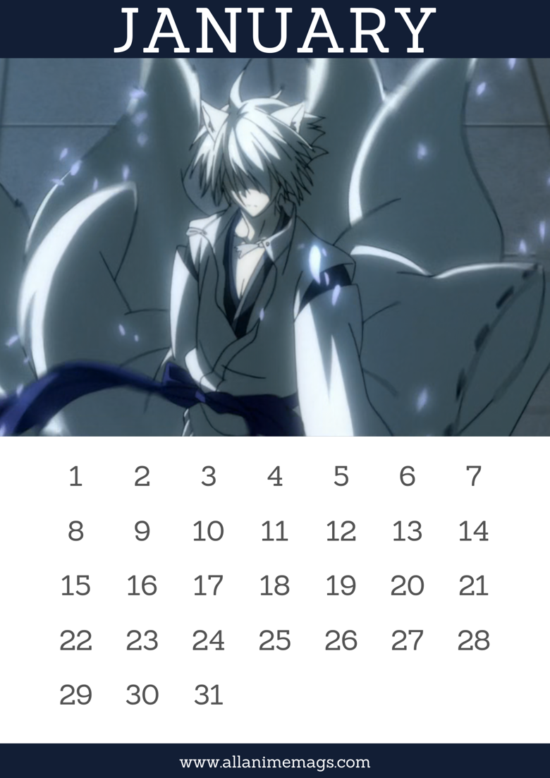 Inu X Boku Ss 2024 Timeless Anime Calendar - Tessaldavies&amp;#039;S Ko-Fi in Free Printable Anime Calendar 2024