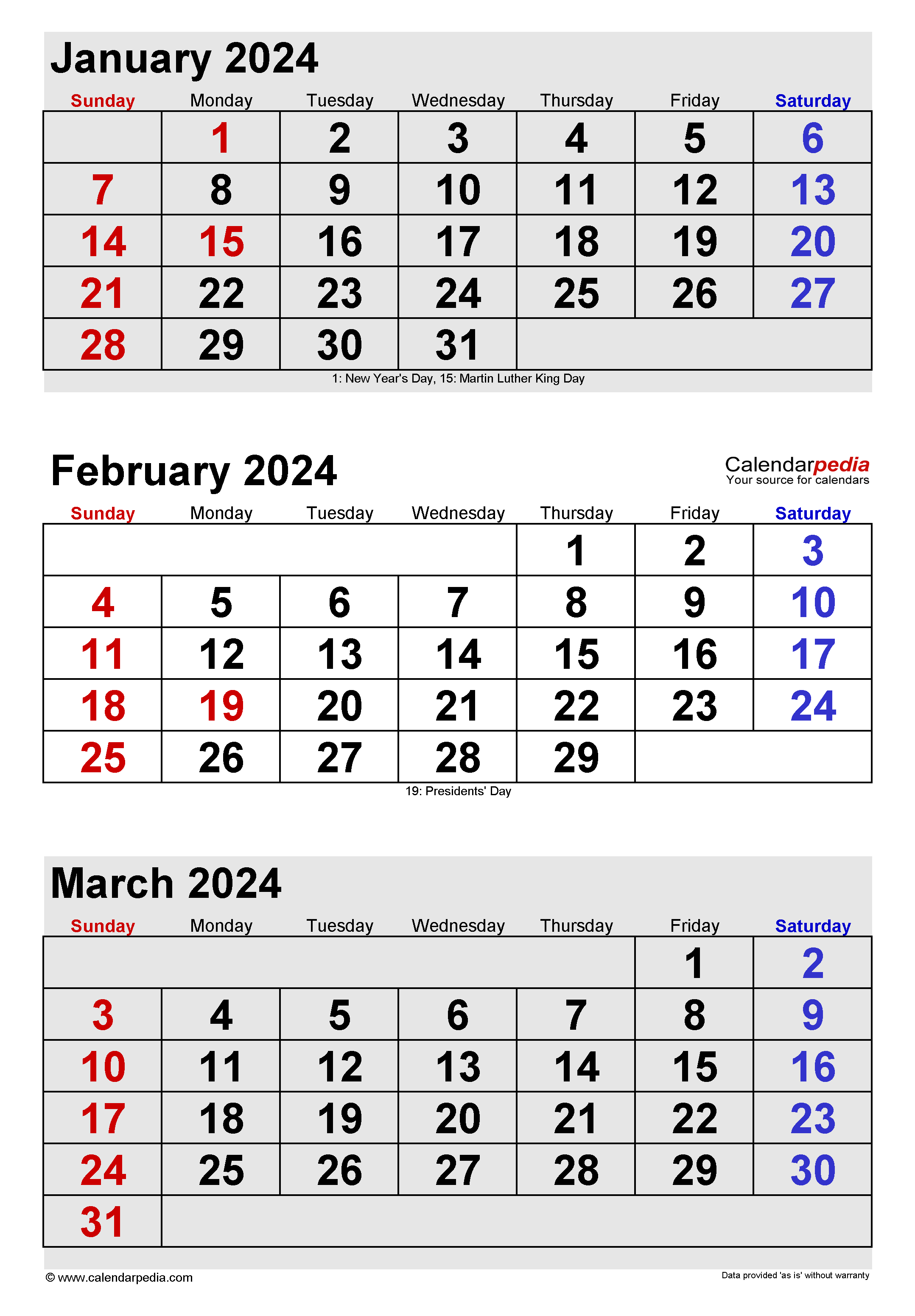 January 2024 Calendar Printable Free Download Pdf Printable Online - Free Printable 2024 Calendar January