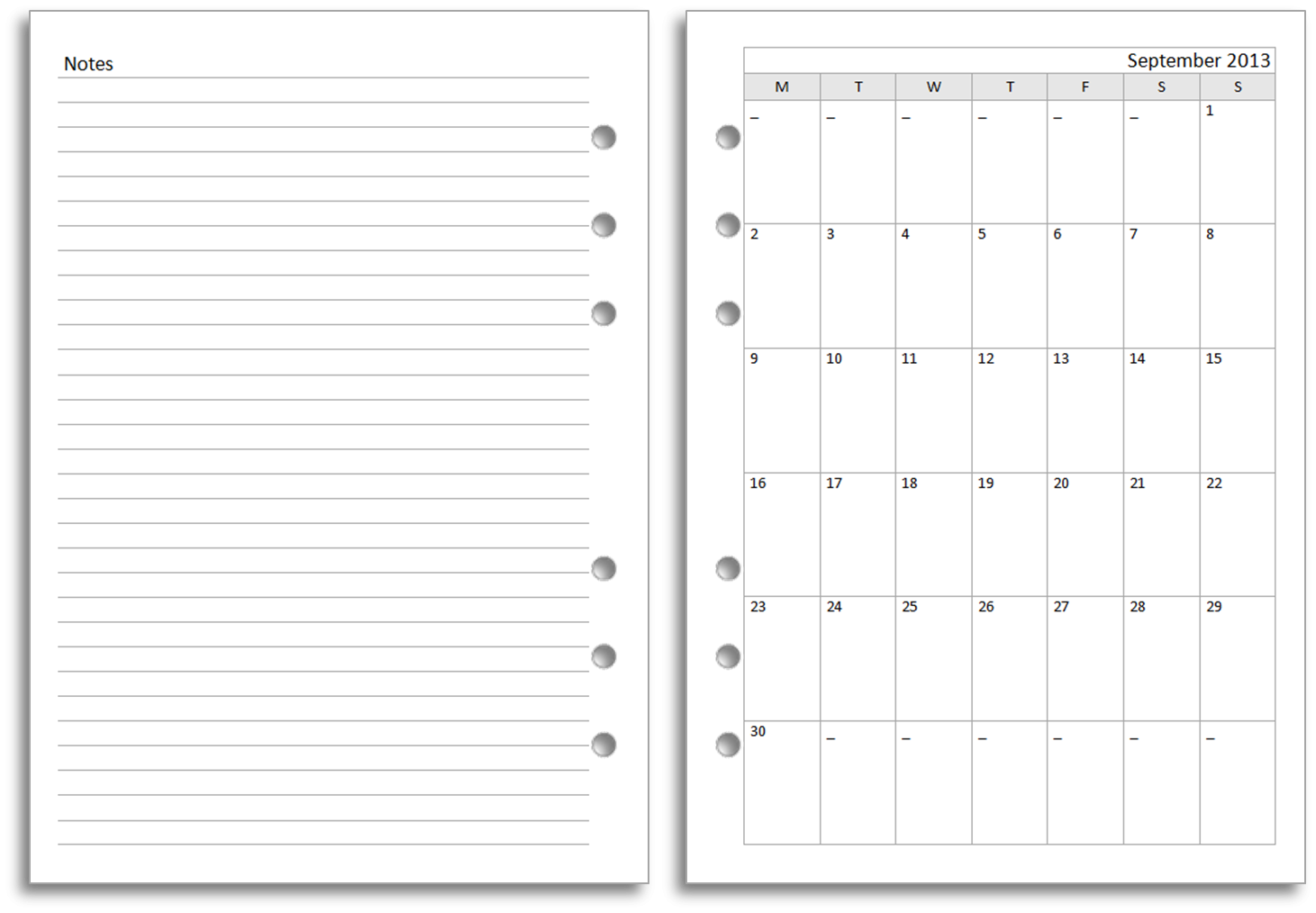Kalender Filofax 2024 Jahreskalender 2024 - Free Printable A5 2024 Calendar