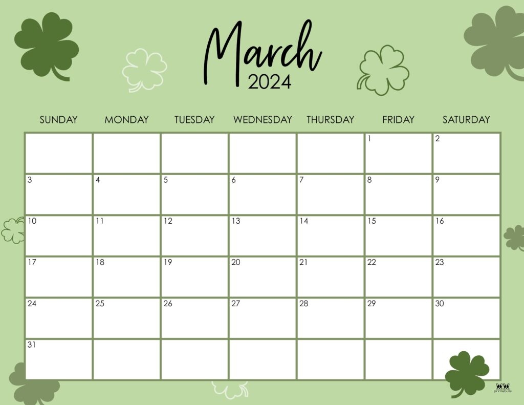 March 2024 Calendars - 50 Free Printables | Printabulls with regard to Free Printable Calendar 2024 March