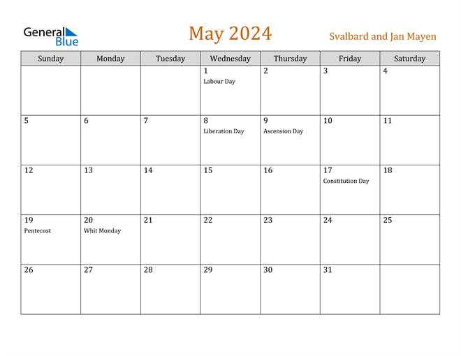 Month Of May 2024 Printable Calendar Calendar 2024 Ireland Printable - Free Printable 2024 Calendar With Holidays May