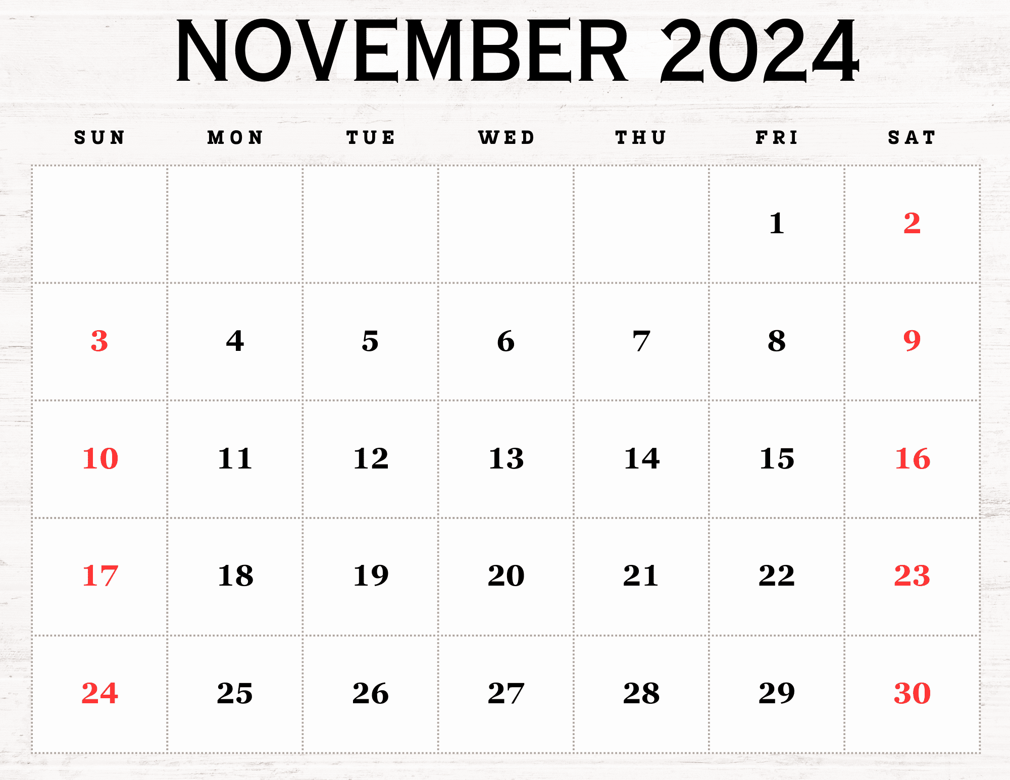 November 2024 Calendar Printable Pdf Template With Holidays in Free Printable Appointment Calendar November 2024 Calendar