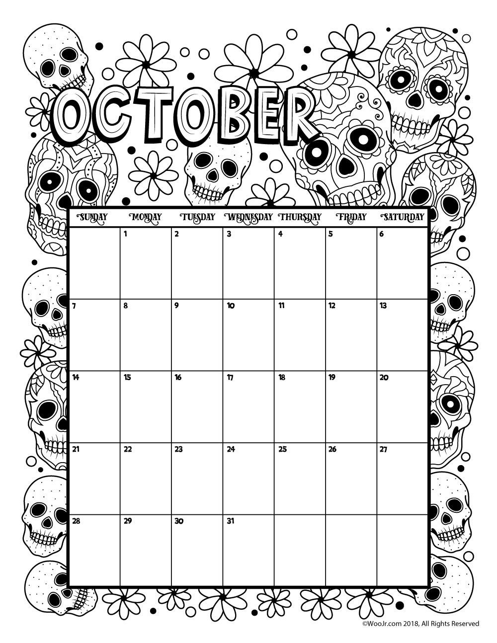 Pin On Products I Love - Free Printable 2024 Calendar Coloring Pages