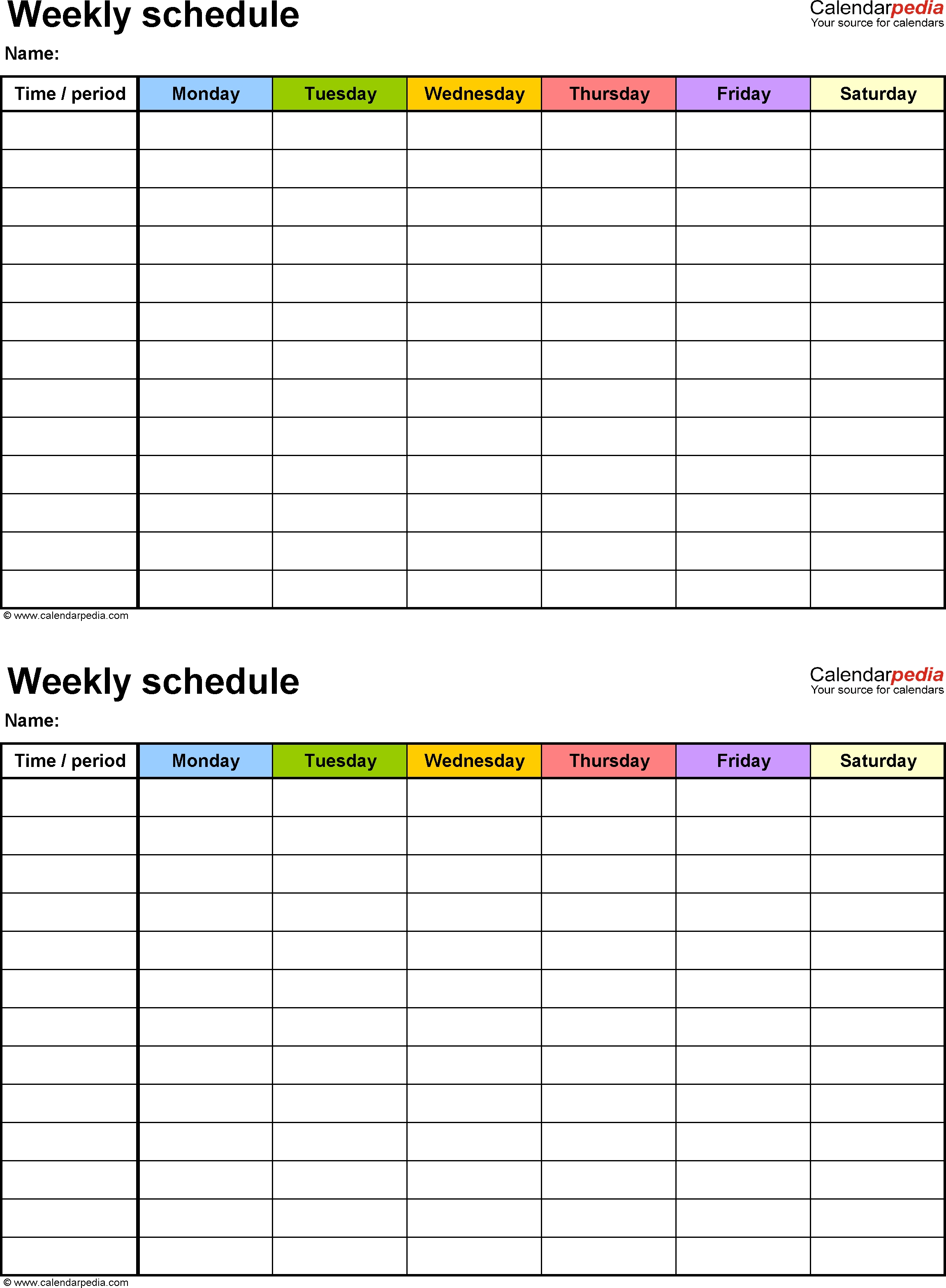 Printable 2 Week Calendar Template - Free Printable 2 Week Calendar 2024