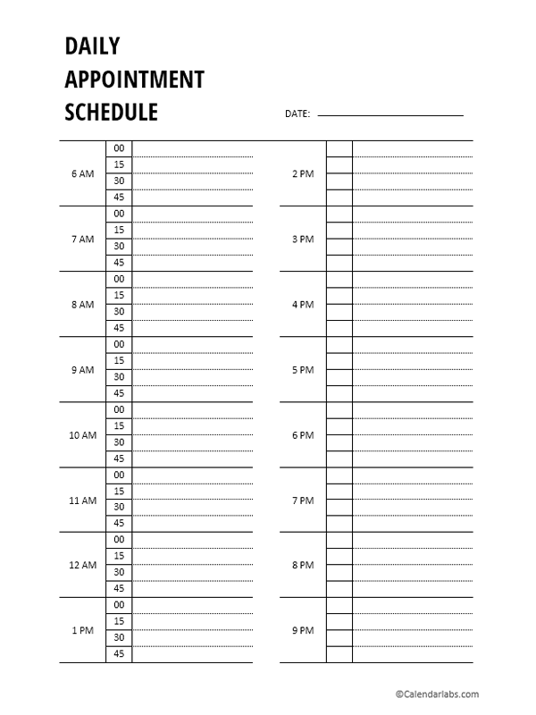 Printable 2024 Appointment Calendar Free Printable Templates | Free Printable Appointment Calendar January 2024