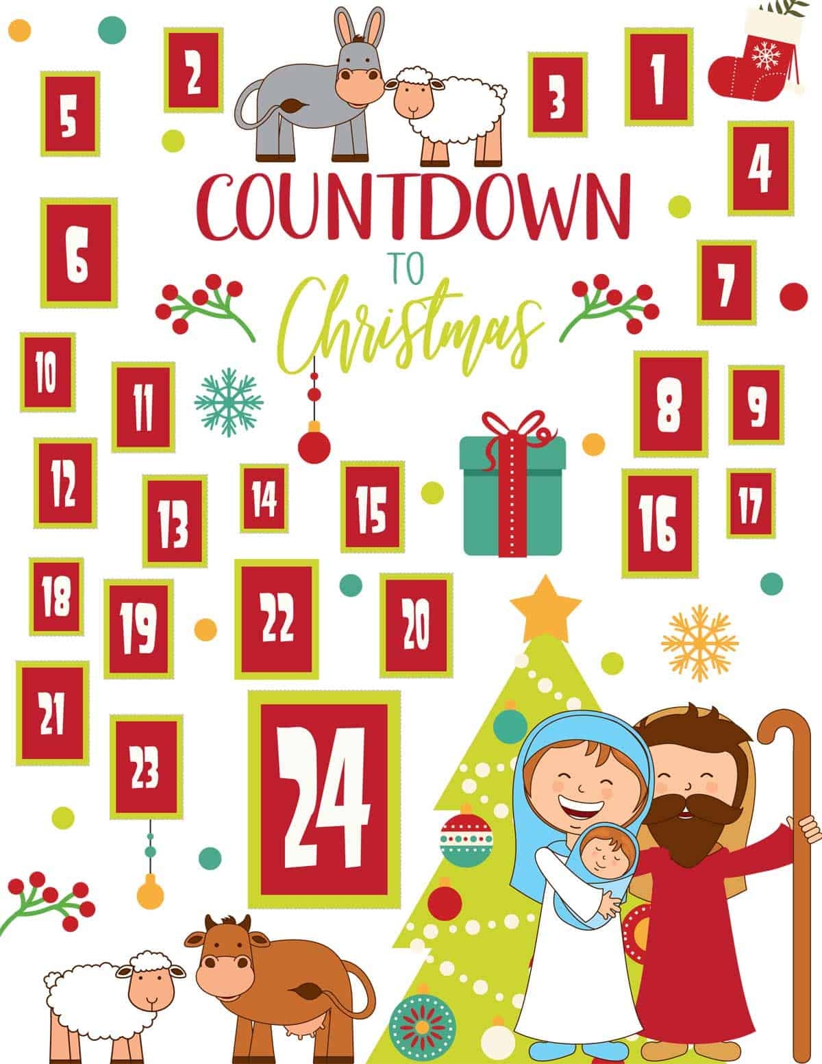 Printable Advent Calendars - Free Printable Advent Calendar 2024 For Kids Catholic