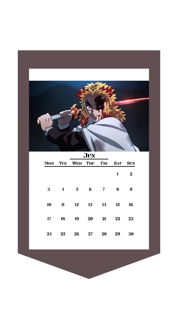 Printable Anime Calendar 2024 | Printable Monthly Calendar | Anime Themed Calendar | 2024 Calendar | Pdf File | 10X15 Cm, A5, A4 Size with regard to Free Printable Anime Calendar 2024