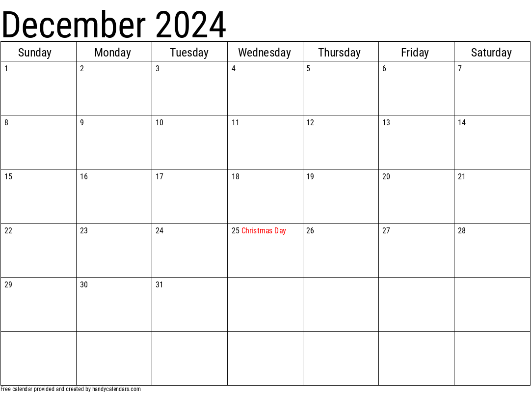 Printable Calendar December 2024 With Holidays Denys Felisha - Free Printable 2024 September-December Calendar With Holidays