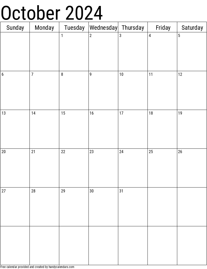 Printable Month Calendar October 2024 Portrait Drusy Giselle - Free Printable 2024 October Calender
