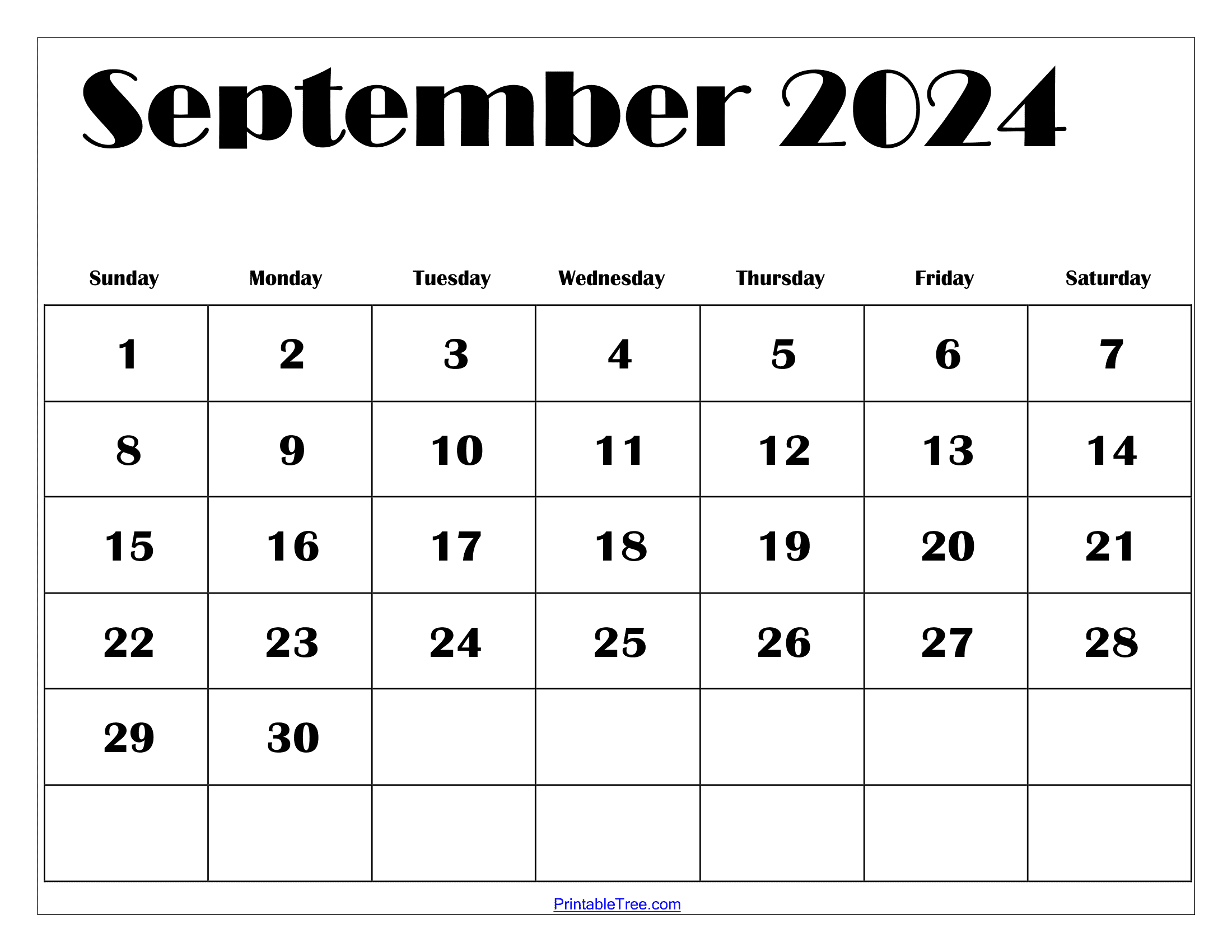 September 2024 Calendar Printable Pdf With Holidays for Free Printable August And September 2024 Calendar