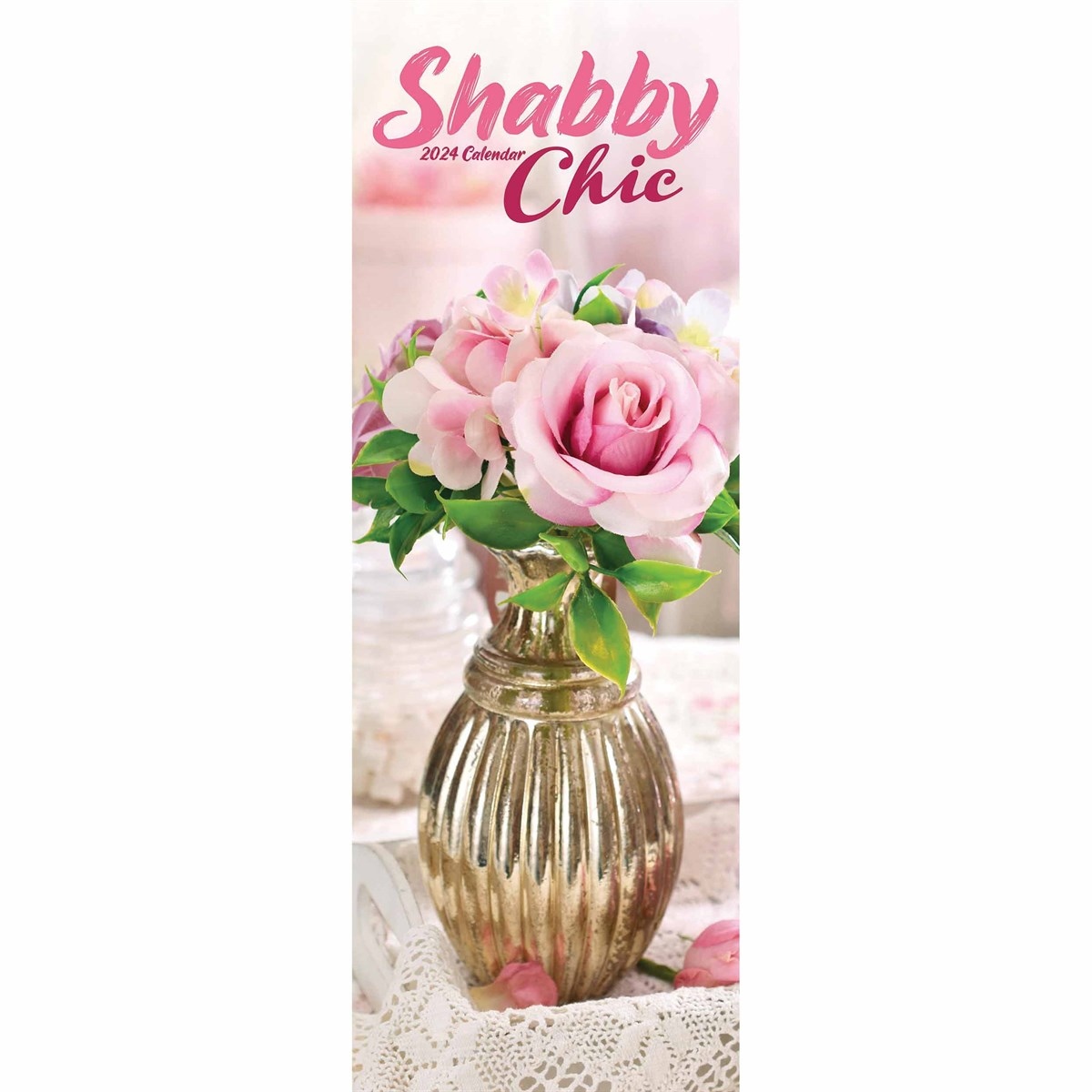Shabby Chic Slim Calendar 2024 - Free Printable 2024 Calendar Shabby Chic