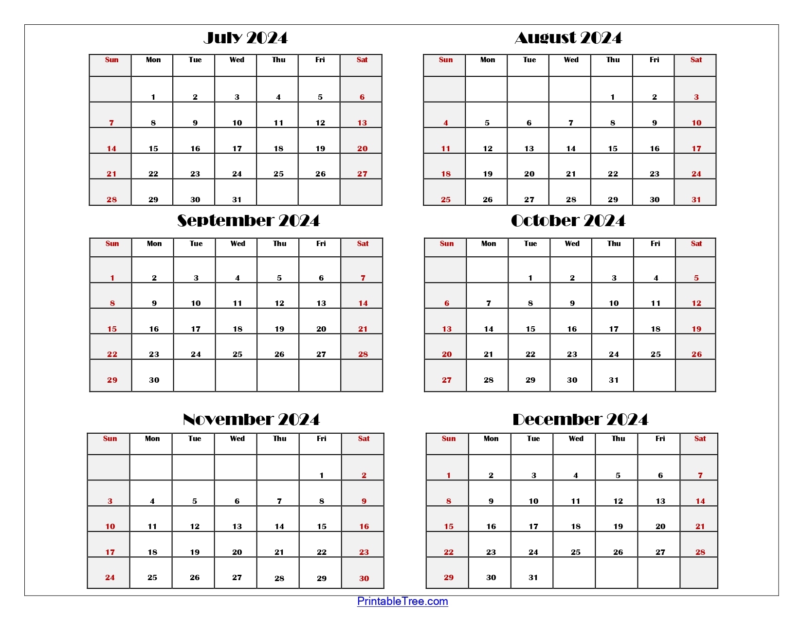 Six Month Calendar 2024 Printable Pdf- 6 Months Calendar Per Page pertaining to Free Printable Calendar 2024 6 Months