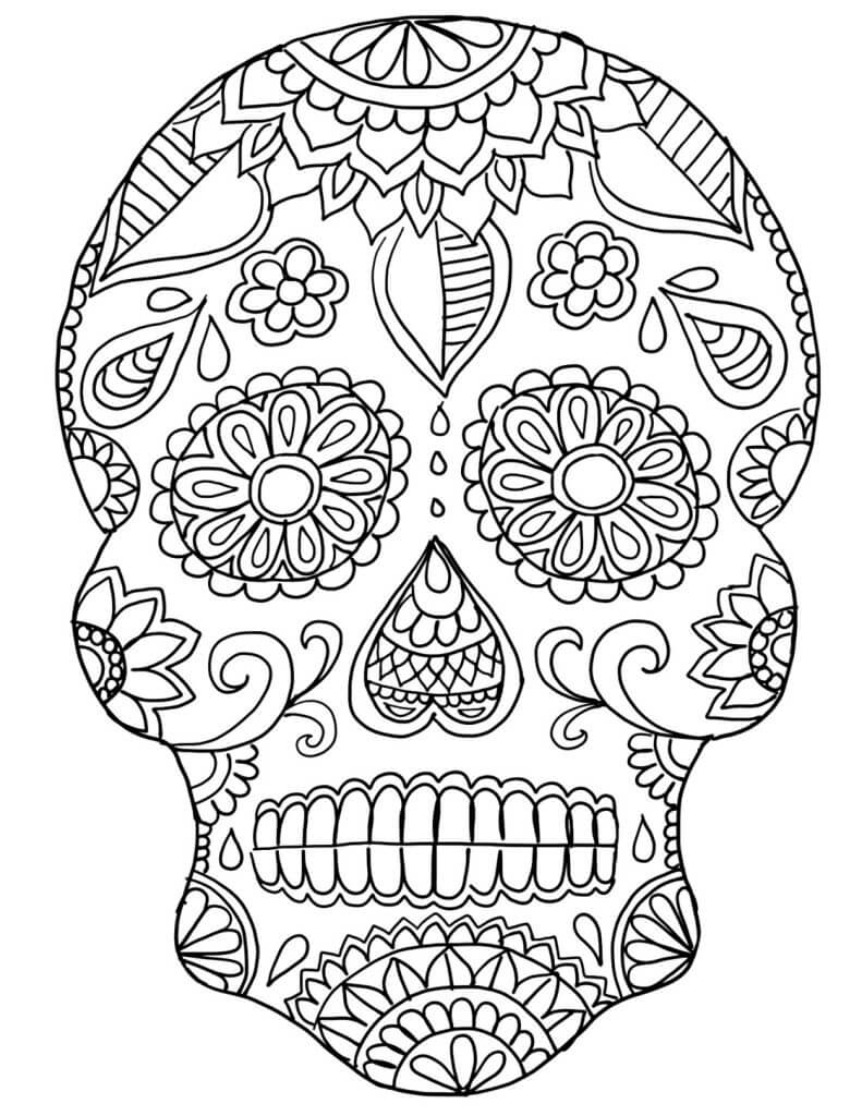 Sugar Skull Printable Coloring Pages 2023 Calendar Printable - Free Printable 2024 Sugar Skull Calendar