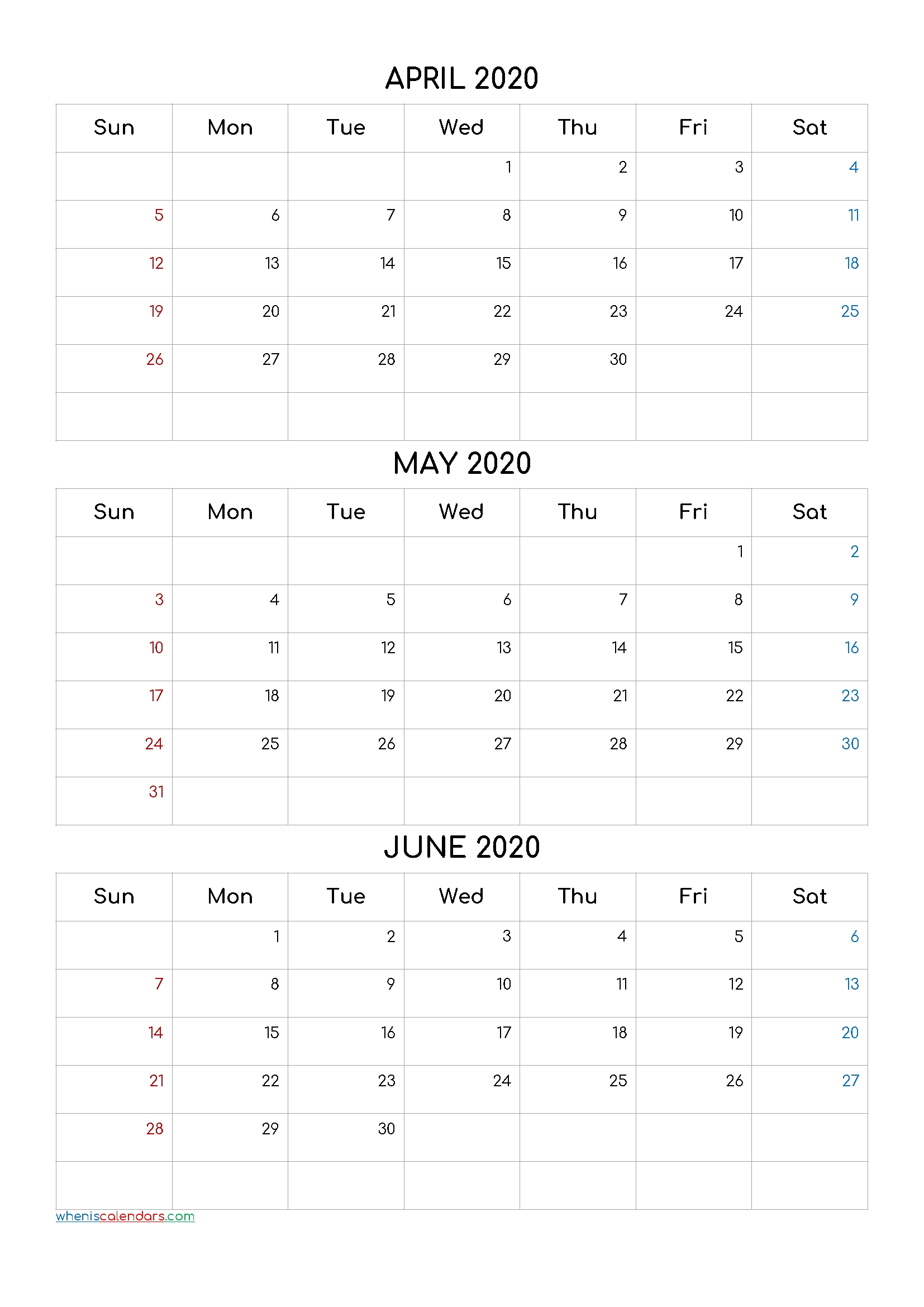 Three Month Calendar Printable - Free Printable 3 Month Calendar 2024 April May June