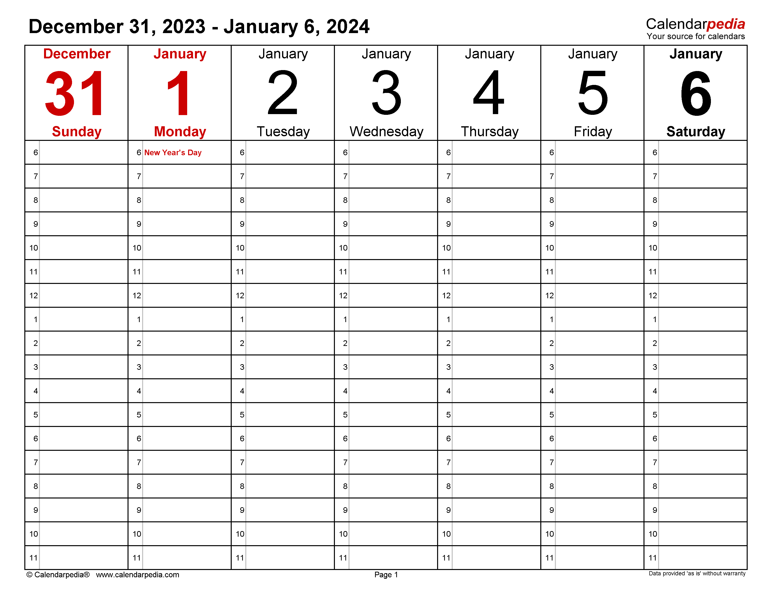Weekly Calendars 2024 For Word 12 Free Printable Templates - Free Printable 2024 Weekly Calendar Templates