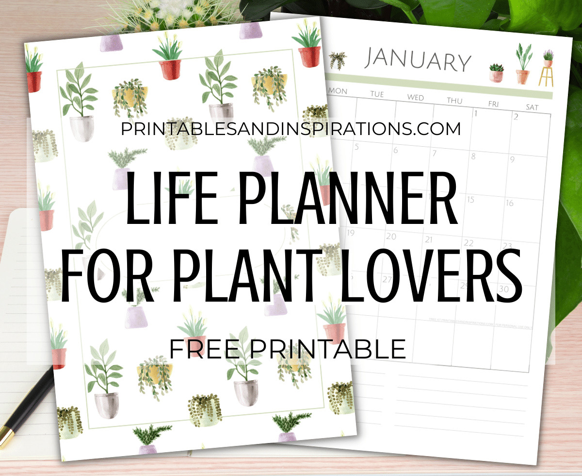 2024 Planner For Plant Lovers – Free Printable - Printables And inside Free Printable Calendar 2024 Plants