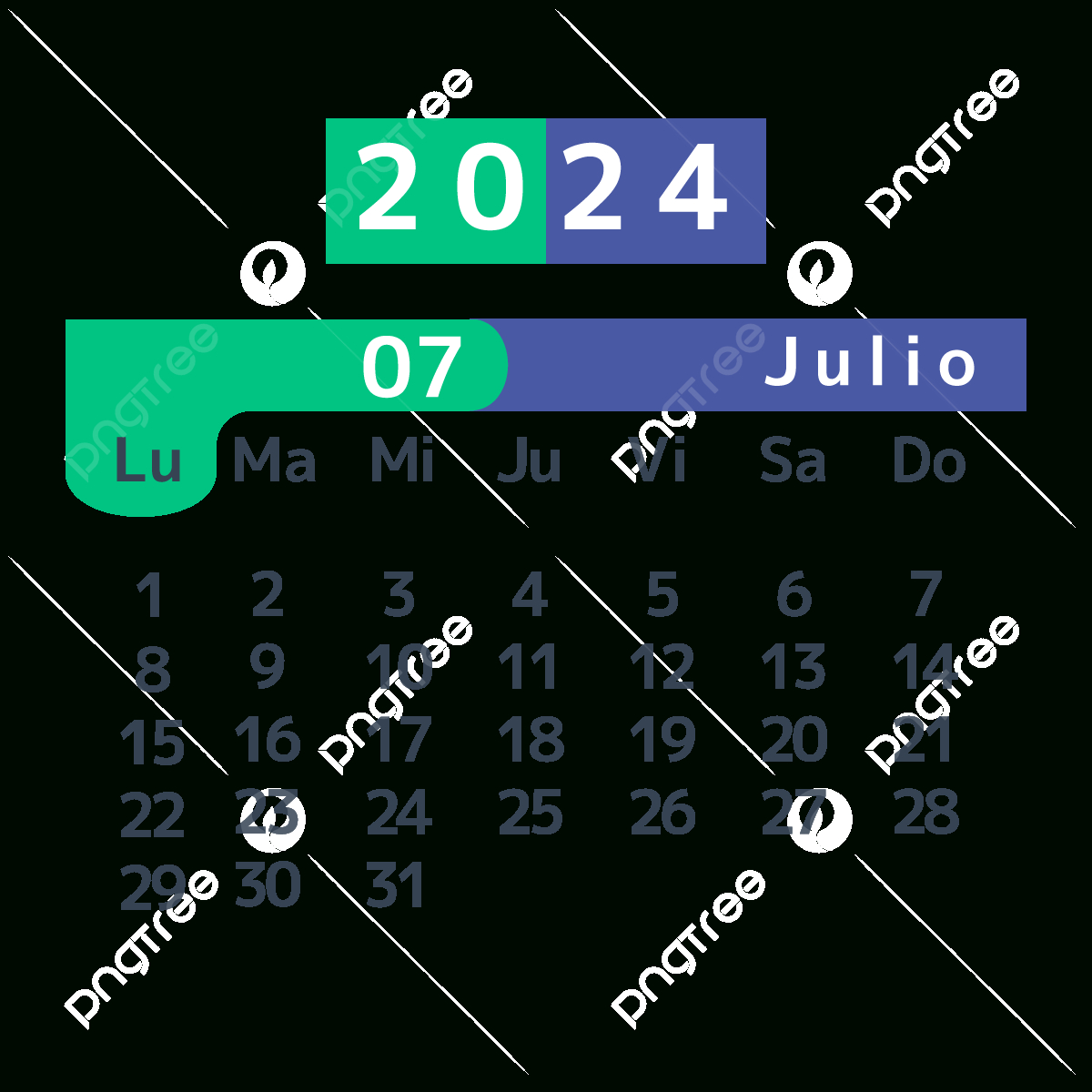 2024 Spanish Calendar Creative July, Two Thousand And Twenty Four with regard to Spanish Calendar For July 2024