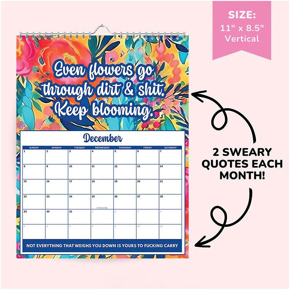 2024 Sweary Calendar Funny Mental Health Hanging Calendars With with regard to July Mental Health Calendar 2024