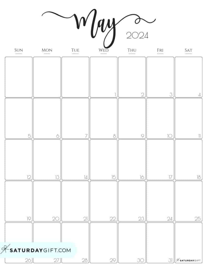 Aesthetic Printable Vertical Calendar 2024Saturday Gift within Free Printable Calendar 2024 Cute Vertical