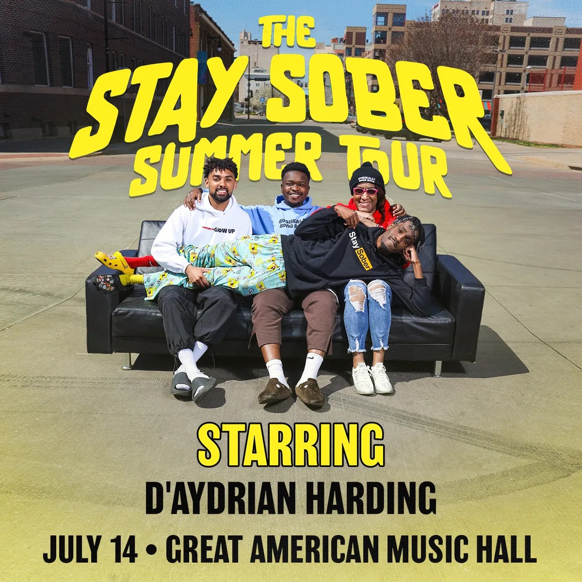 D&amp;#039;Aydrian Harding - The Stay Sober Summer Tour At Great American intended for San Francisco Event Calendar July 2024
