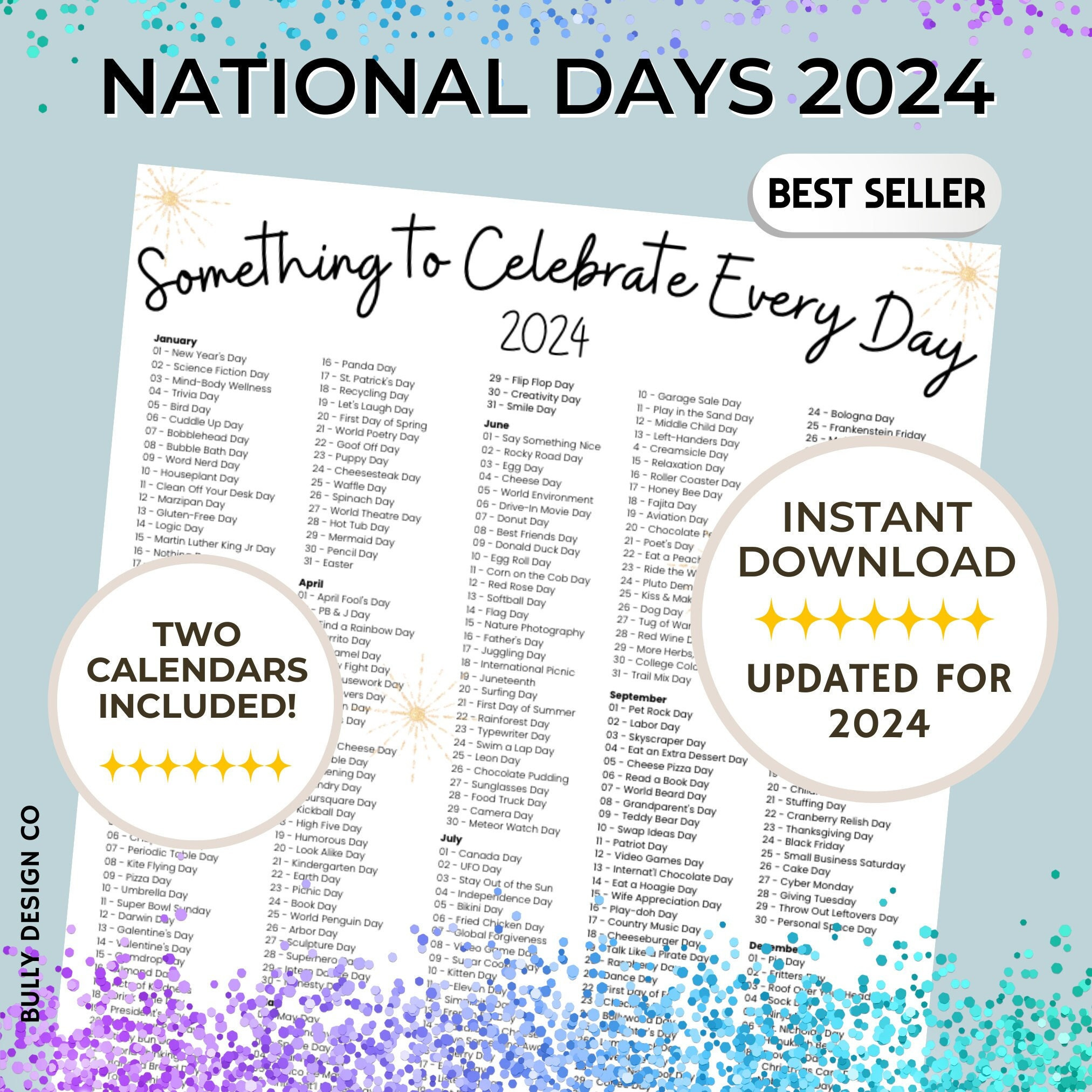 Days To Celebrate, 2024 National Days Calendar, Social Media Ideas pertaining to July 2024 Calendar National Days