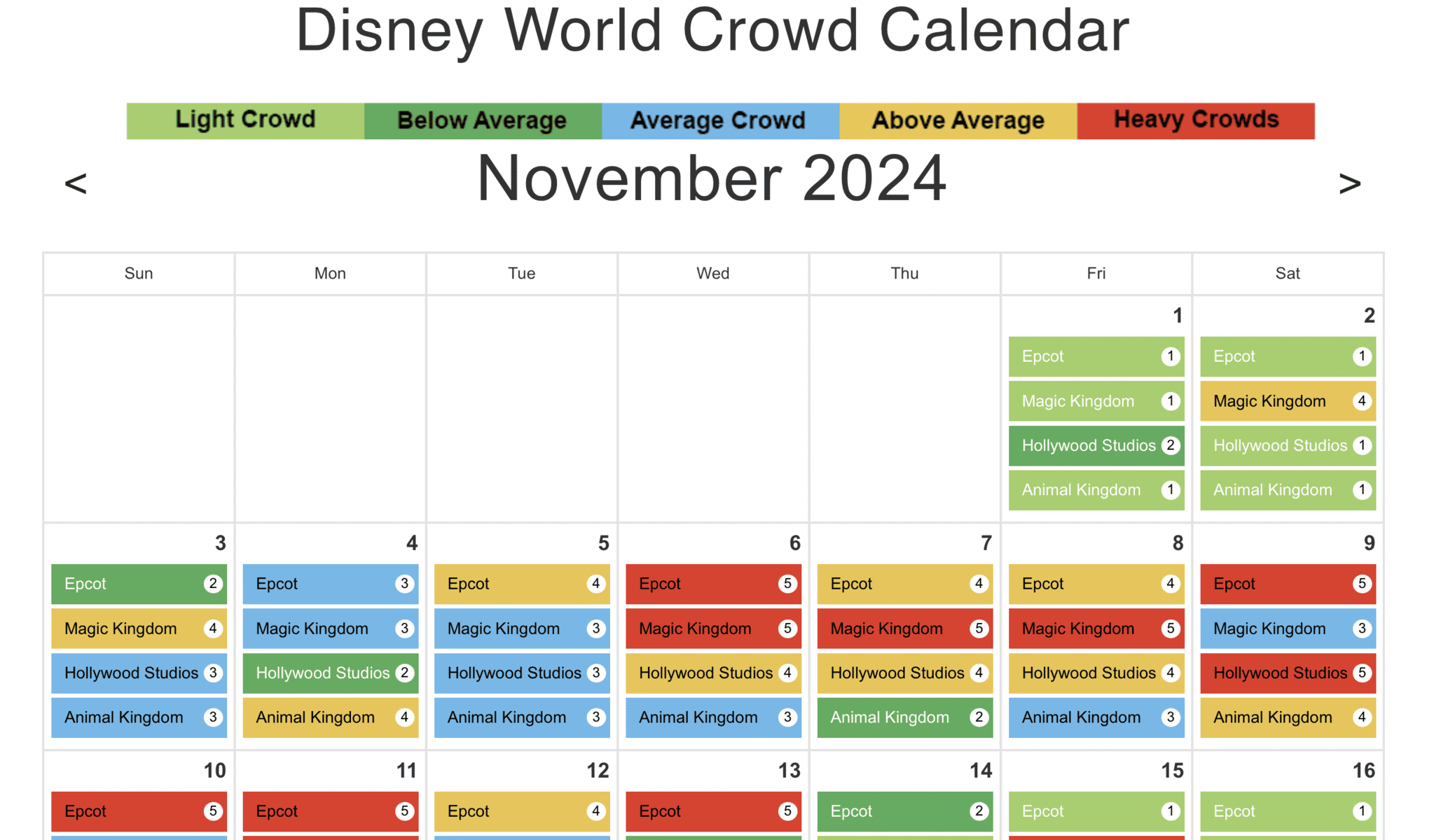 Disney World Crowd Calendar - 2024 Best Times To Go intended for Disney Crowd Calendar July 2024