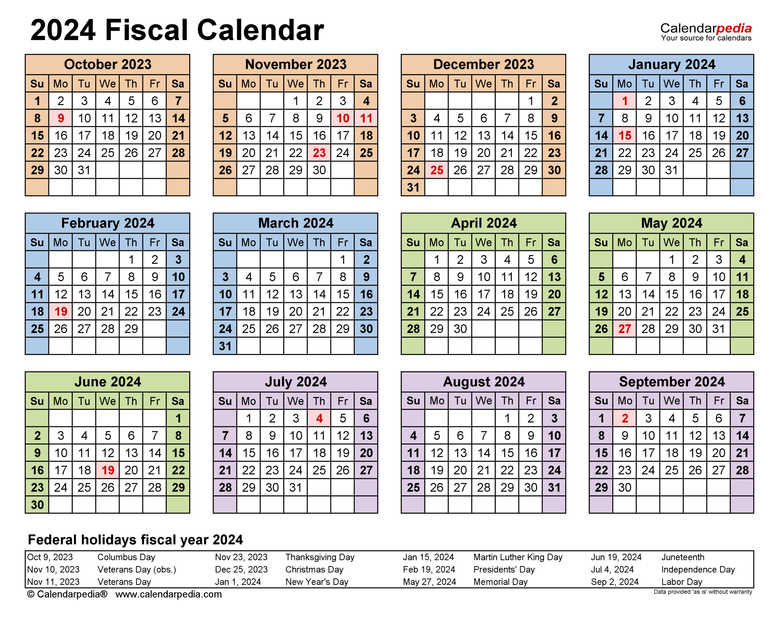 Fiscal Calendars 2024 - Free Printable Pdf Templates with Economic Calendar July 2024