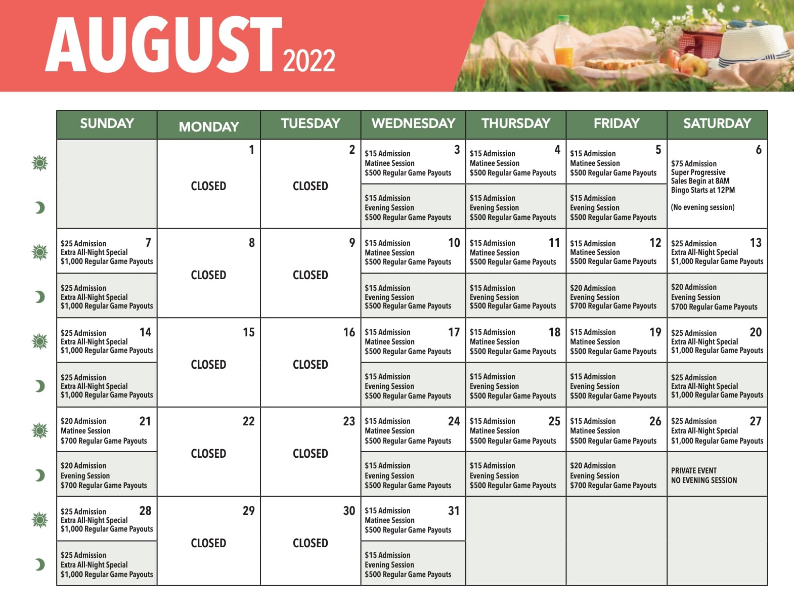 Foxwood Bingo Calendar - Printable Word Searches in Foxwoods July Bingo Calendar 2024