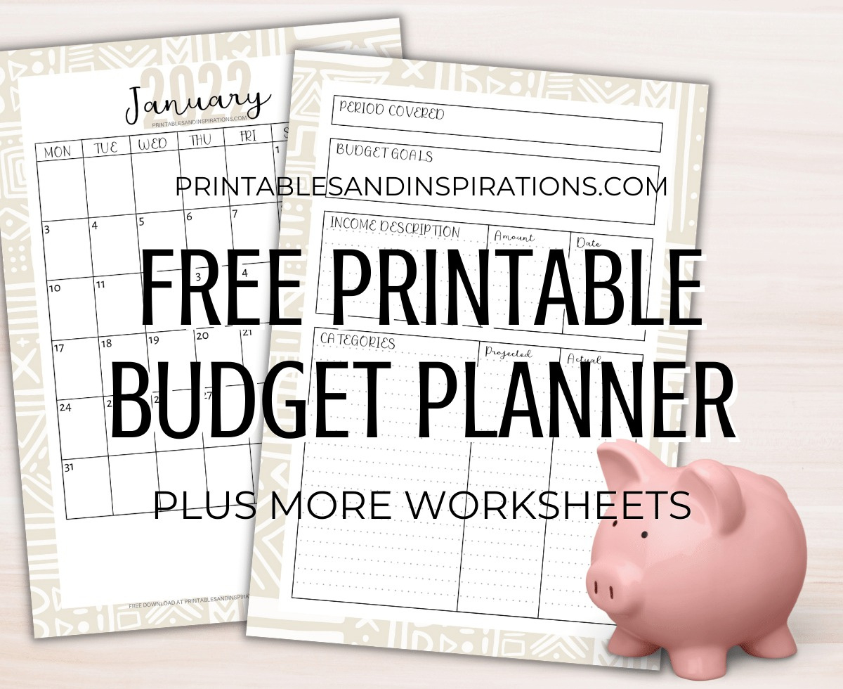 Free 2024 Budget Planner And Worksheets For A Great Year in Free Printable Budget Calendar 2024