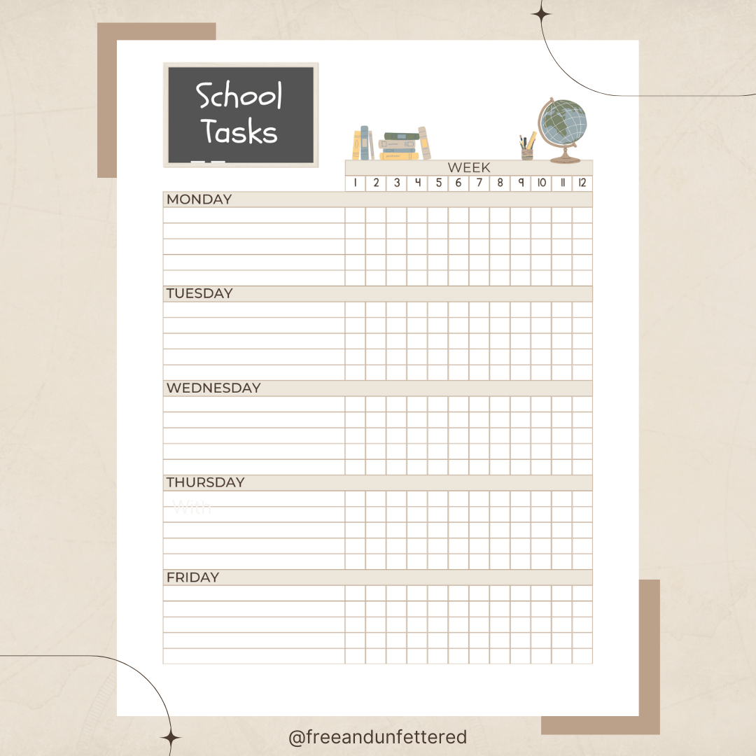 Free Printable: 2023-2024 Homeschool Planning Sheets - Free And within Free Printable Calendar 2024 Homeschool