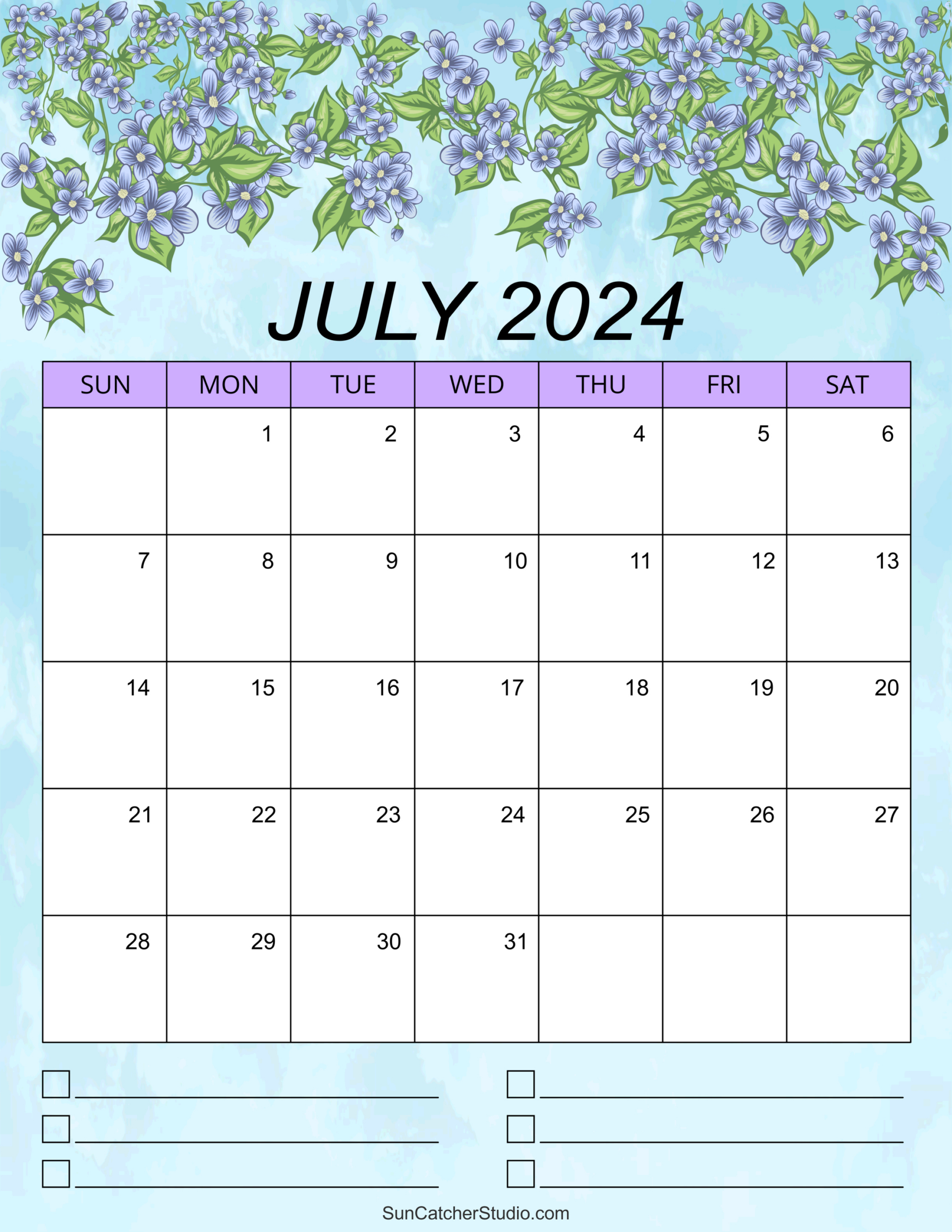 July 2024 Calendar (Free Printable) – Diy Projects, Patterns in Calendar Ideas For July 2024
