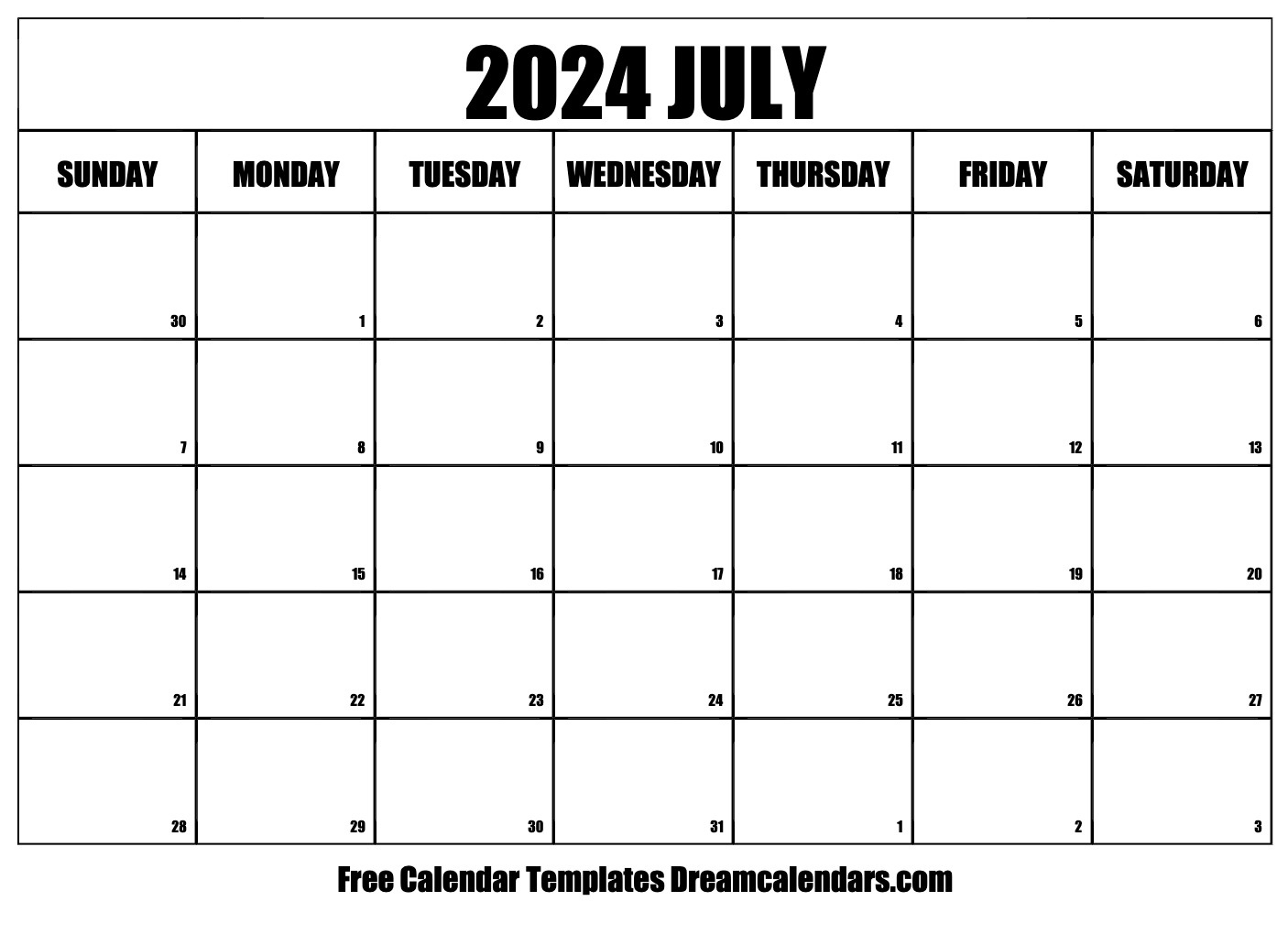 July 2024 Calendar - Free Printable With Holidays And Observances throughout July Saints Calendar 2024