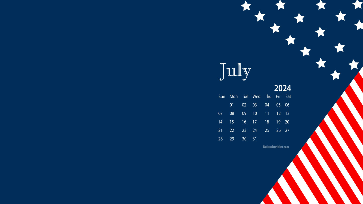 July 2024 Desktop Wallpaper Calendar - Calendarlabs for July Calendar Wallpaper 2024