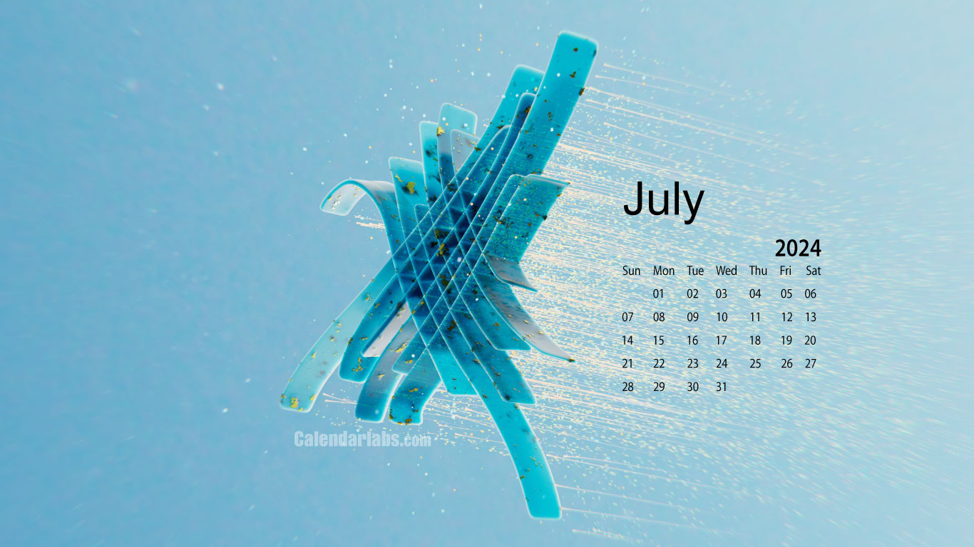 July 2024 Desktop Wallpaper Calendar - Calendarlabs intended for July Calendar Wallpaper 2024